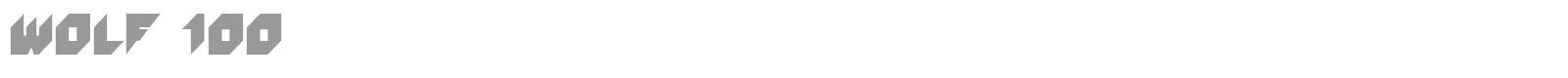 Wolf 100 font preview